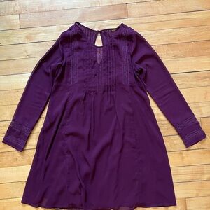 Purple layered mini dress